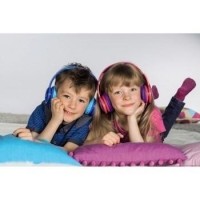 Dětská sluchátka Hama Kids LED, uzavřená, modrá (1)