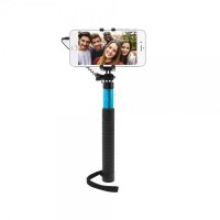 Teleskopický selfie stick FIXED v luxusním hliníkovém provedení, modrá (1)