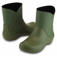 Nízké holínky Crocs RainFloe Bootie, zelené [4]