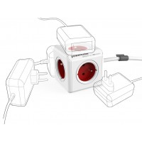 Elektrický rozbočovač (rozbočka) PowerCube Extended 1,5m, červená (Red) [2]