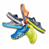 Dámské a pánské pantofle (nazouváky) Crocs Crocband Clog, Charcoal / Ocean [7]