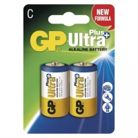Alkalické baterie GP Ultra Plus C (LR14), 2 kusy