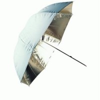 Linkstar PUK-102SW odrazný deštník oboustranný 102cm (stříbrná/bílá)