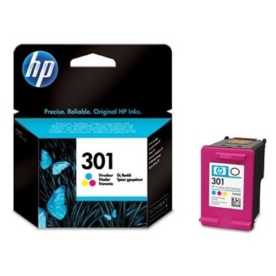 Tříbarevná inkoustová kazeta HP 301 (HP301, HP-301, CH562EE) - Originální
