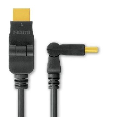 PremiumCord Kabel HDMI A - HDMI A M/M 3m,  otočné zlacené konektory,HDMI 1.3b