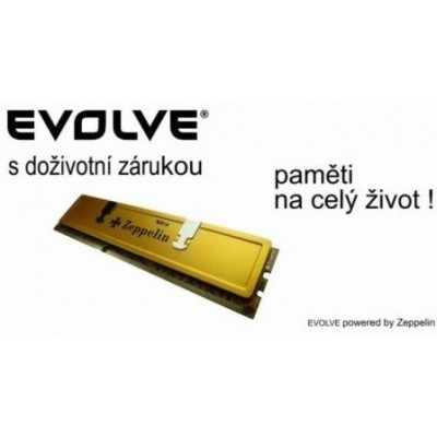 EVOLVE by Zeppelin DDR III 4GB 1600MHz (KIT 2x2GB)EVOLVE GOLD (s chladičem,box),CL9 (9-9-9-24) testováno pro TripleChannel (doživ.