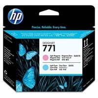 Purpurová / azurová inkoustová tisková kazeta HP 771 (HP771, HP-771, CE017A) - Originální