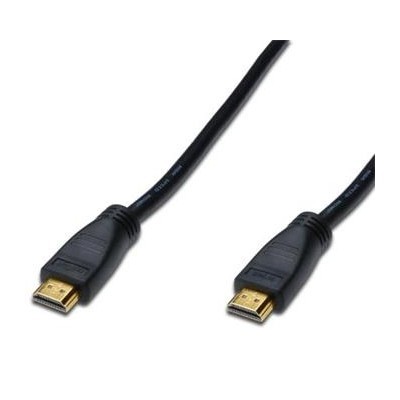 DIGITUS HDMI 3D propojovací kabel s integrovaným zesilovačem,40m, AWG24, 2x stínění, M/M, UL, zlacené konektory, černý