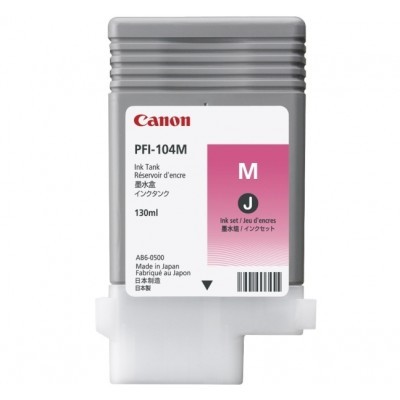Purpurová inkoustová kazeta Canon PFI-104M (pro iPF650, iPF655, iPF750, iPF760) - Originální