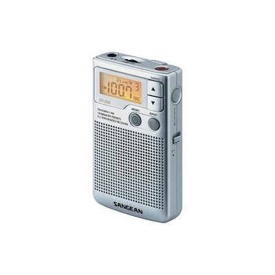 FM kapesní rádio Sangean Pocket 250, SV, FM, stříbrná