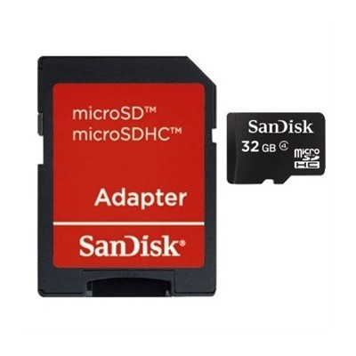 SanDisk microSDHC Card 32 GB +  Adapter