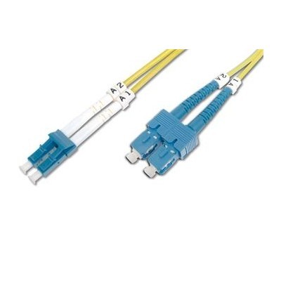 DIGITUS Fiber Optic Patch Cord, LC to SC Singlemode 09/125 µ, Duplex Length 1m