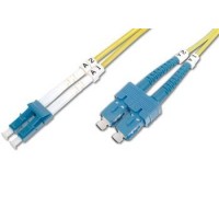 DIGITUS Fiber Optic Patch Cord, LC to SC Singlemode 09/125 µ, Duplex Length 1m