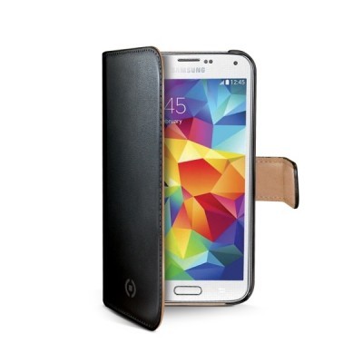Pouzdro typu kniha Celly Wally pro Samsung Galaxy S5 Mini, - černé