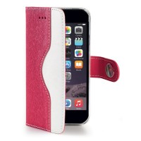 Pouzdro typu kniha Celly Onda pro Apple iPhone 6 Plus, - růžové