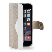Pouzdro typu kniha Celly Onda pro Apple iPhone 6 Plus, - zlaté