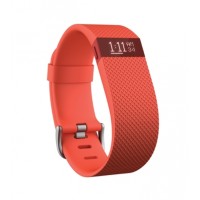 Fitness náramek Fitbit Charge HR, velikost L, -  mandarinkový