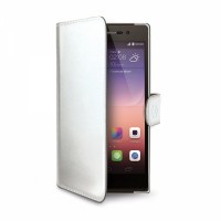 Pouzdro typu kniha Celly Wally pro Huawei P8 - bílé