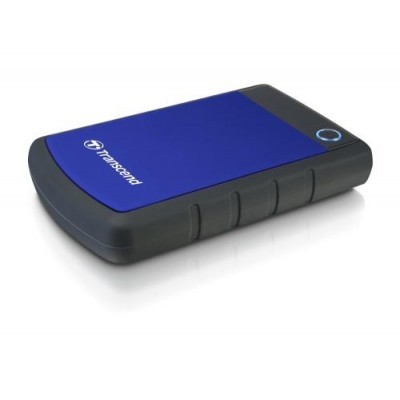 TRANSCEND 1TB StoreJet 25HB, USB 3.0, 2.5” Externí odolný hard disk, černo/modrý