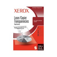 Xerox transparentní fólie pro mono kopírky a laser tiskárny (s podloženým papírem - delší strana)