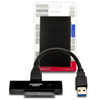 AXAGON ADSA-1S6, USB3.0 - SATA 6G UASP HDD adaptér vč. 2.5" pouzdra