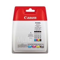 Inkoustové kazety Canon CLI-571 (CLI 571, CLI571) CMYK multi pack - Originální