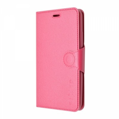 Pouzdro typu kniha FIXED s gelovou vaničkou pro Huawei Y6 - růžové
