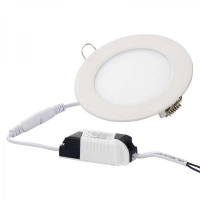 LED vestavné svítidlo kruh teplá bílá 6 W, IP20