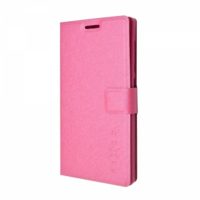 Pouzdro typu kniha FIXED s gelovou vaničkou pro Lenovo A6010 - růžové