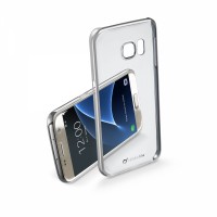 Zadní kryt Cellularline CLEAR CRYSTAL pro Samsung Galaxy S7 - stříbrný