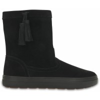 Crocs LodgePoint Suede Pull-On Boot - Black, W7 (37-38)