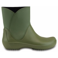 Crocs RainFloe Bootie - Army Green, W8 (38-39)
