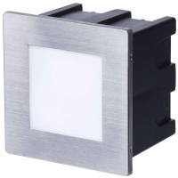 LED orientační vestavné svítidlo, čtverec, teplá bílá, 1,5 W, IP65