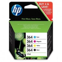 Inkoustové kazety HP 364 (HP364, HP-364, N9J73AE) CMYK Combo pack - Originální