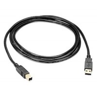 USB 2.0 kabel, A-B 3m barva černá