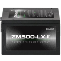 Zdroj Zalman ZM500-LXII 500W eff. 85% ATX12V v2.31 Active PFC 12cm fan