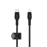 Belkin kabel USB-C na Lightning, 1M, černý pletený