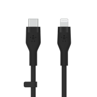 Belkin kabel USB-C na Lightning, silikon, 1M, černý