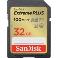 SanDisk Extreme PLUS/SDHC/32GB/100MBps/UHS-I U3 / Class 10