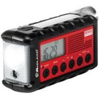 FM outdoorové rádio se svítilnou Midland C1173, FM, černá, červená