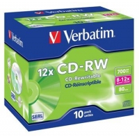VERBATIM CD-RW SERL 700MB, 12x, jewel case 1 ks