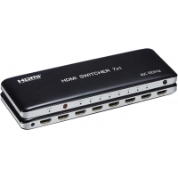 PremiumCord 4K@60hz HDMI switch 7:1 plastový s dálkovým ovladačem