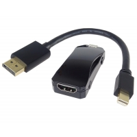 PremiumCord 8K@30Hz, 4K@120Hz  adaptér HDMI to  DisplayPort  Female/Male s napájením z USB