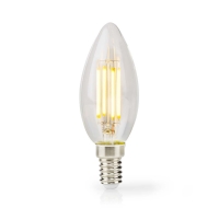 LED žárovka E14 | Svíčka | 4.5 W | 470 lm | 2700 K | Stmívatelné | Teplá Bílá | 1 kusů | Jasné