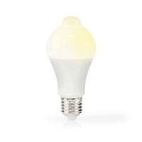 LED žárovka E27 | A60 | 8.5 W | 806 lm | 3000 K | Bílá | Matné | Detekce pohybu | 1 kusů