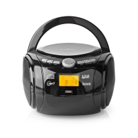 CD přehrávač Boombox | Napájení z baterie / Síťové napájení | Stereo | 9 W | Bluetooth® | FM | USB přehrávání | Držadlo 