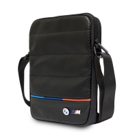 BMW Tricolor Carbon Tablet Bag 10" Black
