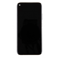 Huawei P40 Lite LCD Display + Dotyková Deska + Přední Kryt Midnight Black (Service Pack)