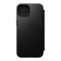 Nomad Leather MagSafe Folio, black - iPhone 14