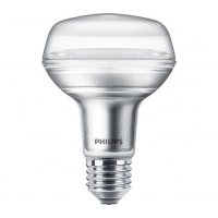 LED bodová žárovka CorePro LEDspot Philips 4-60W E27 827 R80 36D ND 345Lm